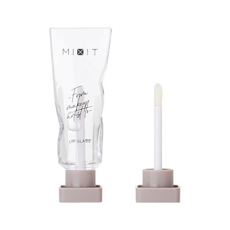 Блеск для губ MIXIT LIP GLASS глянцевый с эффектом жидкого стекла тон Прозрачный