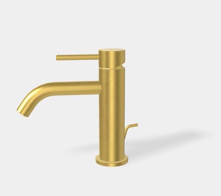 Смеситель для раковины Fima Carlo Frattini Spillo Up F3031XSOS1 цвет Золото брашированное 46475₽