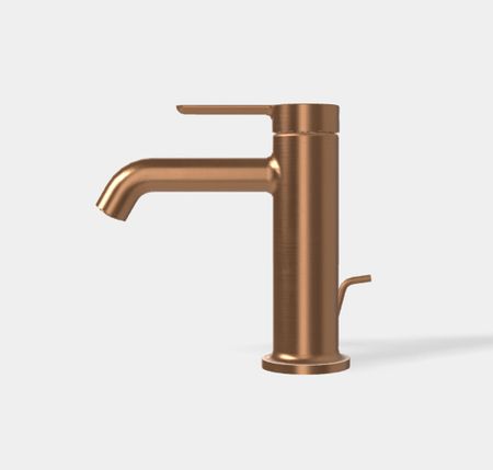 Смеситель для раковины Fima Carlo Frattini Snap F3111ZS с донным клапаном цвет Бронза брашированная янтарная 46673₽