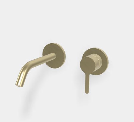 Смеситель для раковины Fima Carlo Frattini Snap F3121WX8HS с донным клапаном цвет Шампань брашированная 57871₽