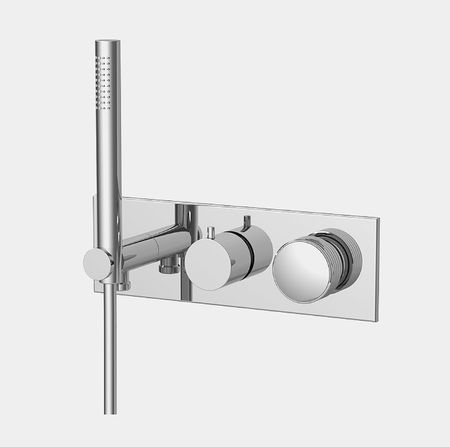 Смеситель для душа Fima Carlo Frattini Texture Collection F5619WX2HCS цвет Черный хром брашированный 118294₽