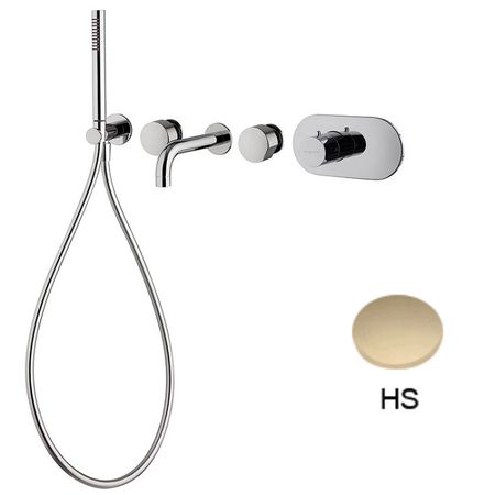 Смеситель для ванны Fima Carlo Frattini Fimatherm F3179X2HS цвет Шампань 189695₽