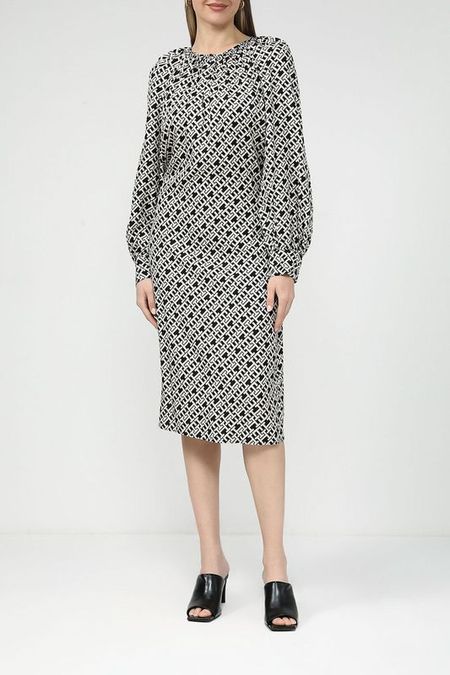 Платье с принтом из монограмм бренда Tommy Hilfiger 10400₽