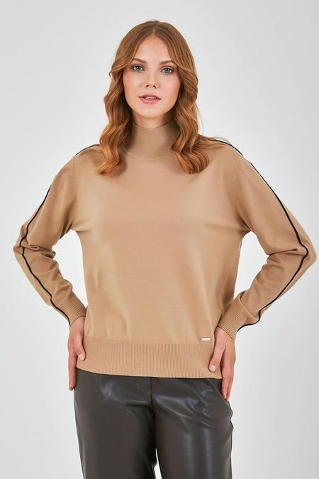 Водолазка из смесового хлопка с воротником стойкой STERN 5092₽