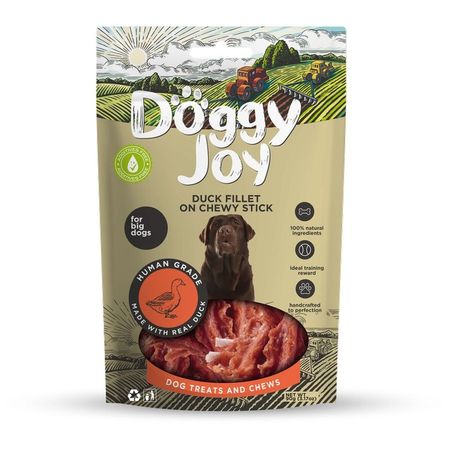 Doggy Joy лакомство для собак крупных пород филе УТКИ на жевательной палочке - 90 г 287₽