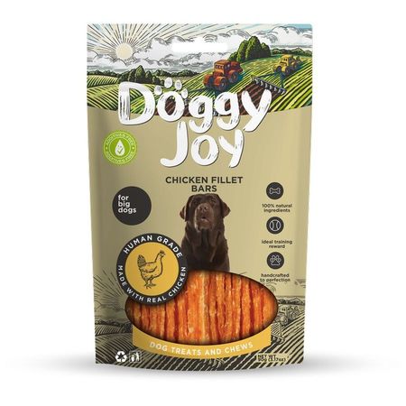 Doggy Joy лакомство для собак крупных пород полоски КУРИНОГО ФИЛЕ - 90 г 287₽