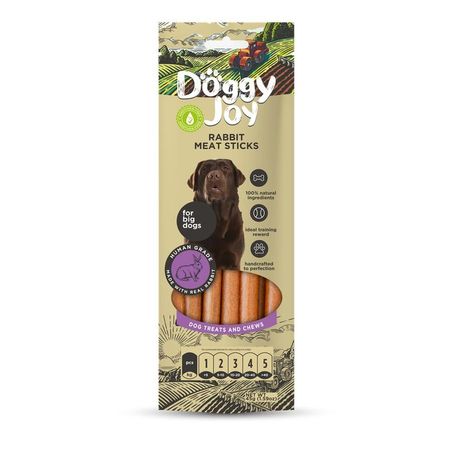 Doggy Joy лакомство для собак крупных пород мясные колбаски из КРОЛИКА - 45 г 156₽