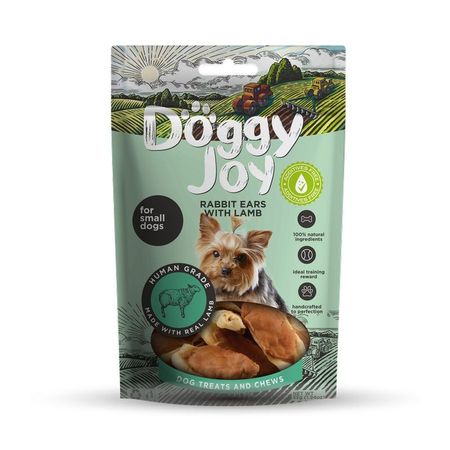 Doggy Joy лакомство для собак мелких пород КРОЛИЧЬИ УШКИ с БАРАНИНОЙ - 55 г 198₽