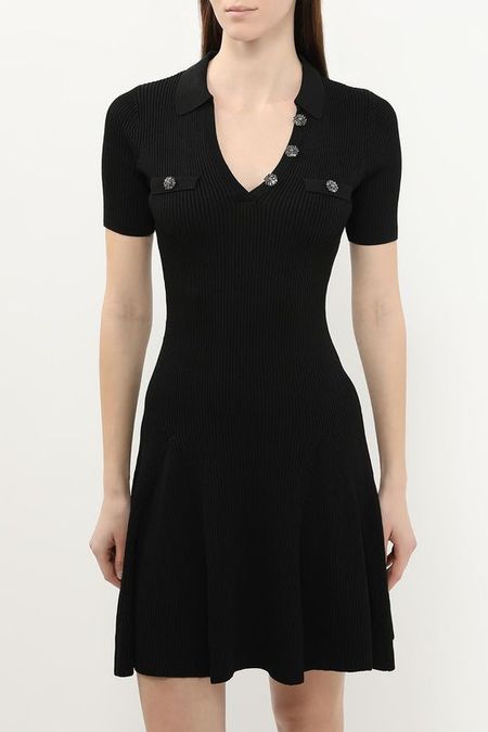 Платье трикотажное с v-вырезом Guess 12240₽