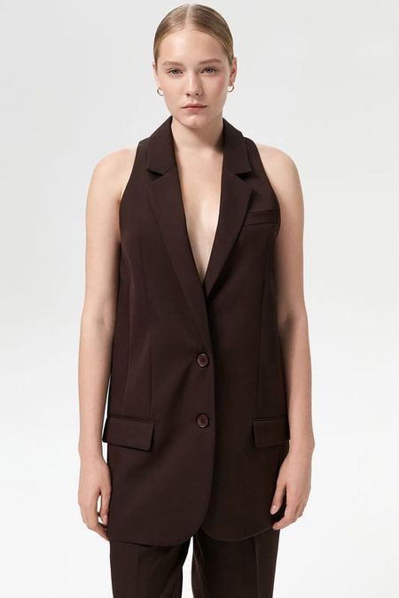 Жилет с добавлением шерсти пиджачного кроя Fashion Rebels 8962₽