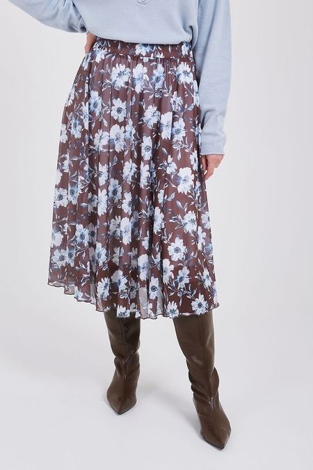 Юбка расклешенная с принтом STERN