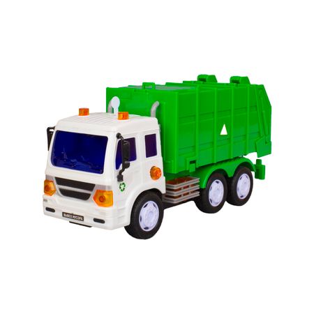 Мусоровоз УБОРОЧНАЯ ТЕХНИКА инерционный световые звуковые эффекты зеленый 118 600₽