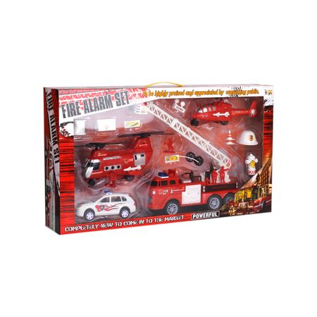 Набор пожарного автотранспорта Lanson Toys Fire Alarm Set 2вертолета и 2машины 1299₽