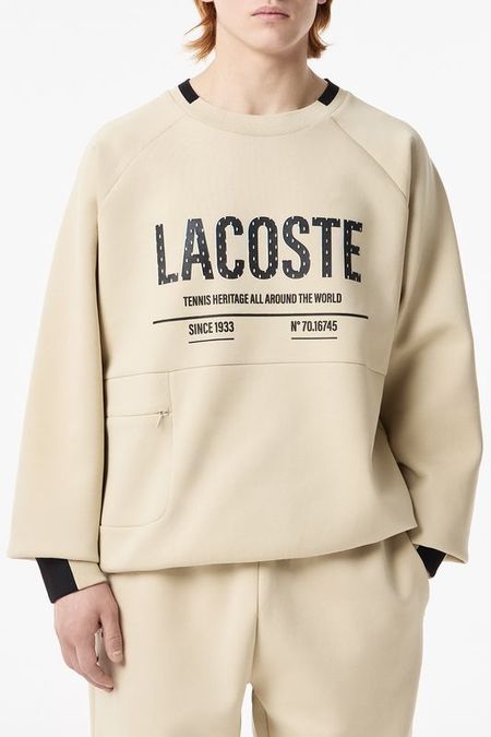 Свитшот хлопковый с логотипом Lacoste 21980₽