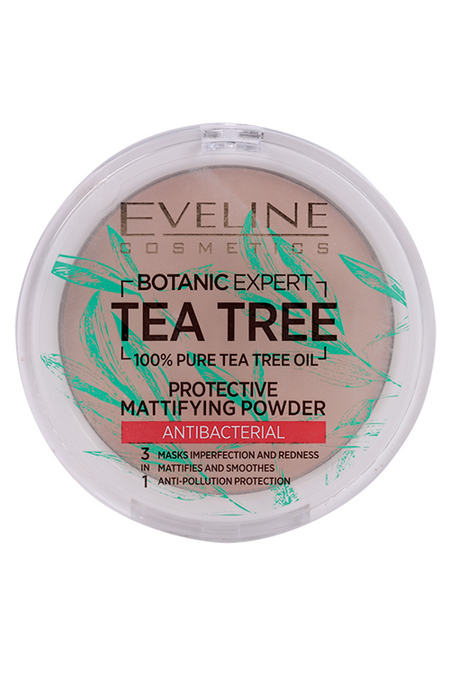 Пудра EVELINE Botanic Expert 3в1 матир антибакт д/лица тон 004 beige 9 г
