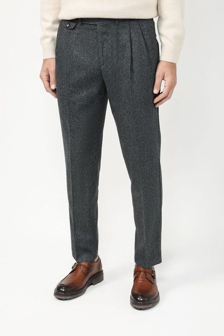 Шерстяные брюки зауженного кроя MARCO DI RADI 5784₽