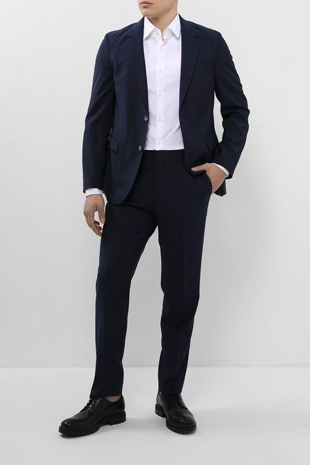 Костюм 2-ка из шерсти облегающего кроя BOSS 54230₽