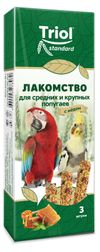 Лакомство для средних и крупных попугаев Triol с медом