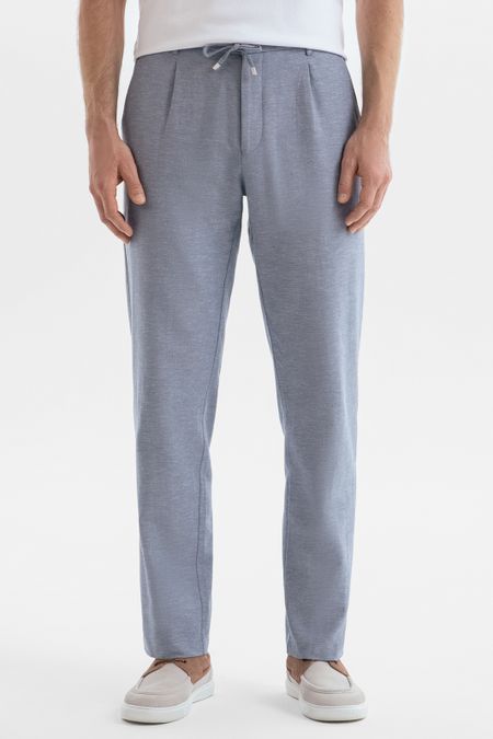 Брюки из хлопка и льна на кулиске 10990₽