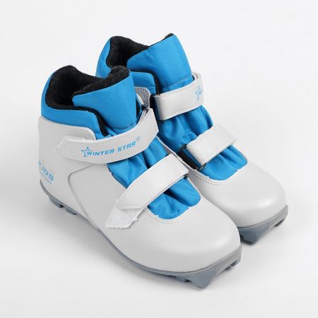 Ботинки лыжные детские Winter Star comfort kids, NNN, р. 35, белые, голубые