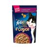 Влажный корм Felix Sensations для кошек, утка/морковь в соусе, пауч