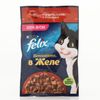 Влажный корм Felix Sensations для кошек, говядина/томат в желе