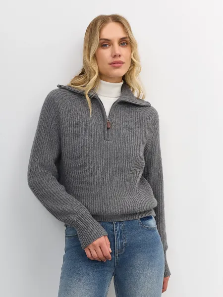 Свитер с отложным воротником на молнии SAVAGE 4299₽