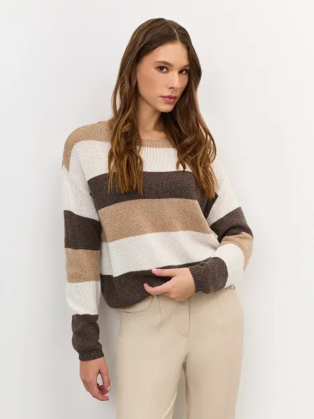 Тонкий джемпер в контрастную полоску SAVAGE 4399₽