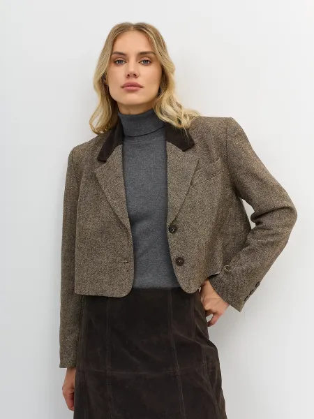 Укороченный жакет из твида SAVAGE 4799₽