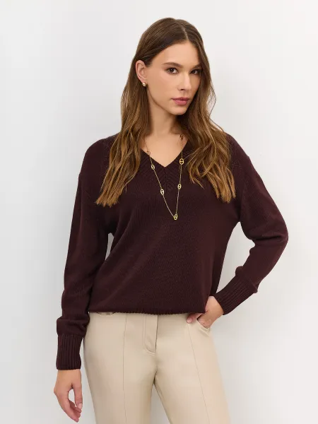 Базовый джемпер с V-образным вырезом SAVAGE 4399₽
