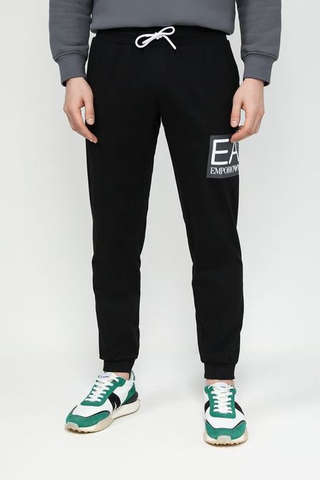 Джоггеры хлопковые на кулиске Ea7