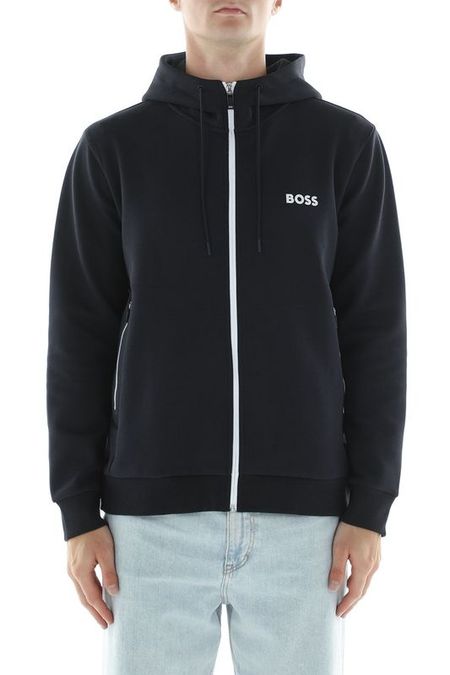 Толстовка хлопковая на молнии с капюшоном BOSS 9793₽