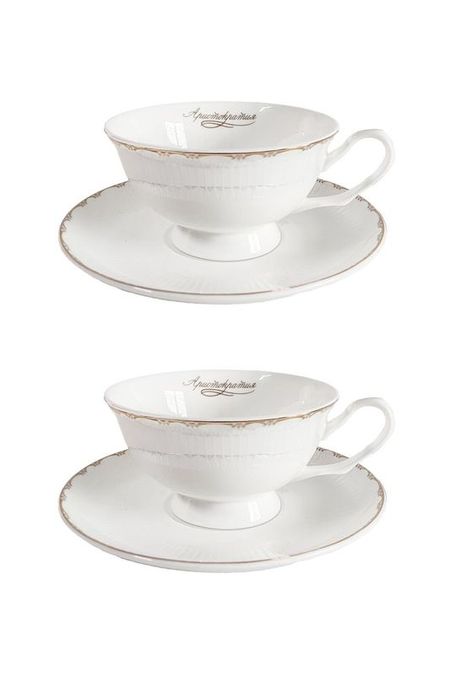 Набор фарфоровый из 2 чайных пар Аристократ MANDARIN DECOR 2247₽