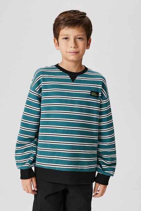 Свитшот хлопковый в полоску ACOOLA 2715₽