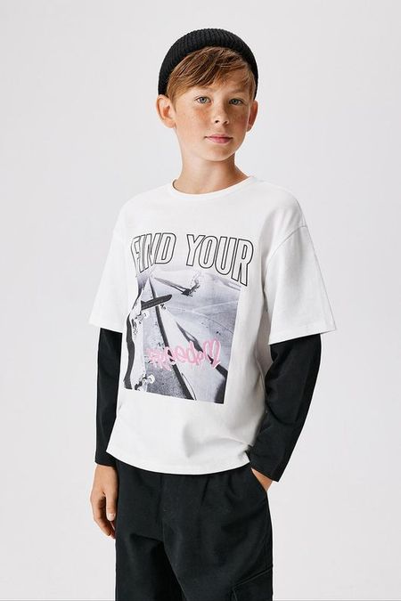 Лонгслив хлопковый с принтом ACOOLA 930₽