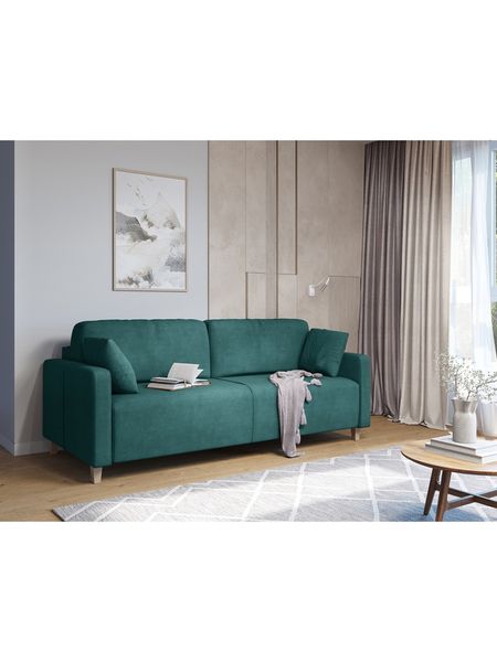 Диван прямой «Стокгольм», НПБ, тик - так, цвет изумрудный newtone emerald