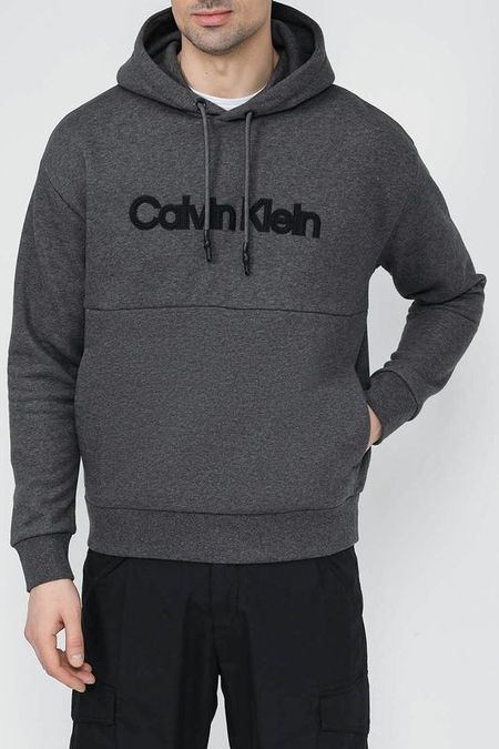 Худи хлопковое с логотипом Calvin Klein 8390₽