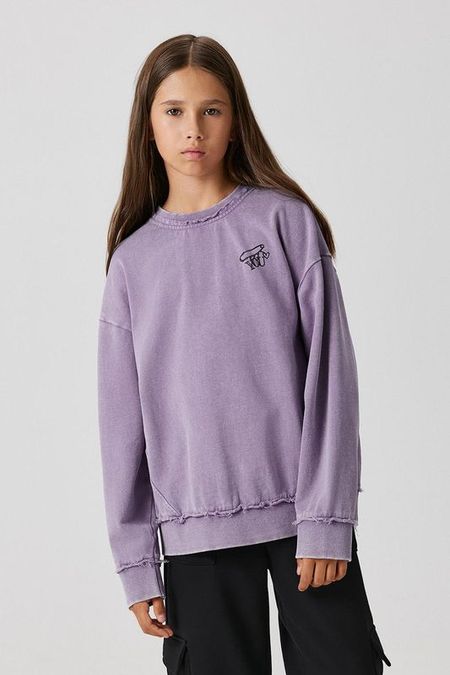 Свитшот хлопковый с необработанным швом ACOOLA 1350₽