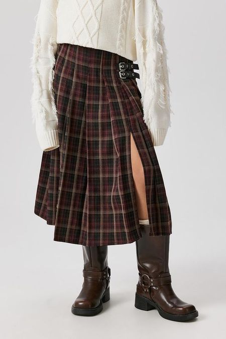 Юбка-шотландка в клетку с разрезом ACOOLA 2040₽
