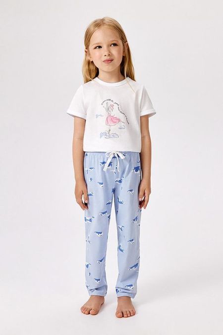 Пижама хлопковая с принтом ACOOLA 1080₽