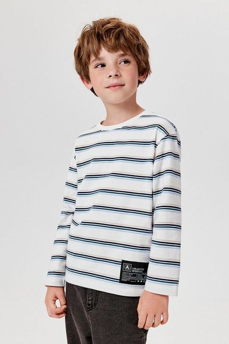 Лонгслив хлопковый в полоску ACOOLA 675₽