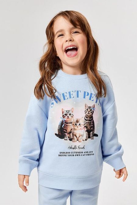 Свитшот хлопковый с принтом ACOOLA 825₽