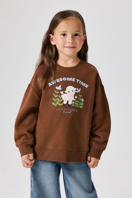 Свитшот хлопковый с принтом ACOOLA 937₽