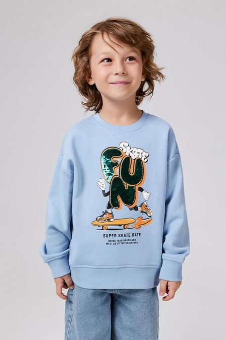 Свитшот хлопковый с принтом ACOOLA 1125₽