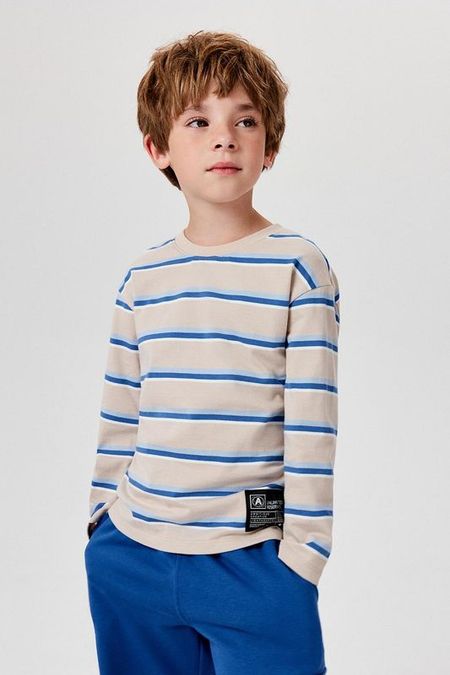 Лонгслив хлопковый в полоску ACOOLA 750₽