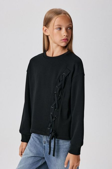 Свитшот хлопковый на завязках ACOOLA 1350₽