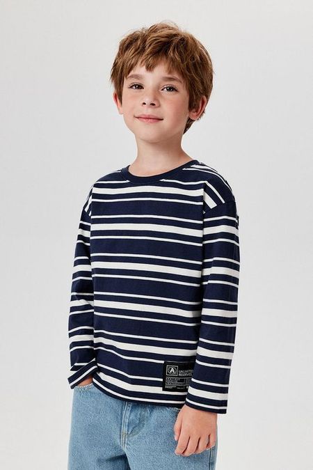 Лонгслив хлопковый в полоску ACOOLA 712₽