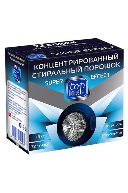 Концентрированный стиральный порошок Super Effect 18 кг TOP HOUSE 841₽