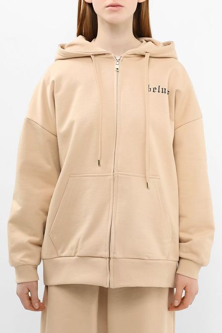 Толстовка хлопковая на молнии с капюшоном BELUCCI 4455₽