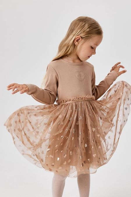 Платье хлопковое с юбкой из тюля ACOOLA 2280₽